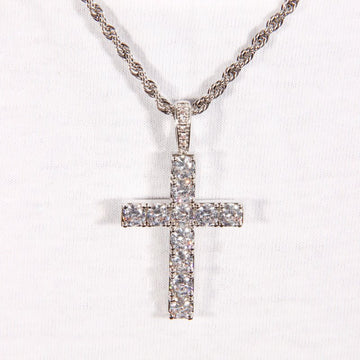 Solid  Cz Cross Pendant ZUU KING